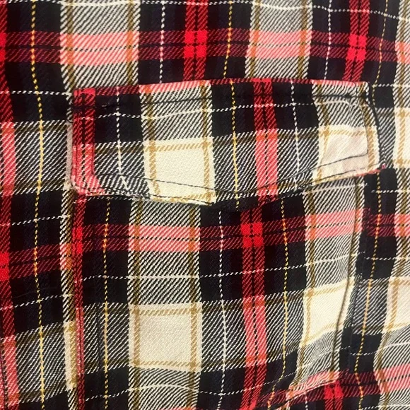 Zara Oversized Red and Black Plaid Shirt - Picture 3 of 7